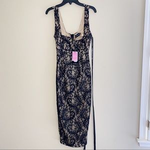 SALE • PrettyLittleThing Black Lace Dress